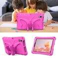 thumbnail image 3 of Kids Case for Samsung Galaxy Tab A7 10.4" SM-T500 T505 T507 2020, Cute Butterfly Design Soft EVA Rubber Kicksand Shoulder Strap Lightweight Kids Friendly Case for Girls Boys Children, Rose, 3 of 6