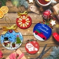 thumbnail image 6 of Christmas Ornaments Resin Molds Silicone, 5 Pcs Round Shape Pendant Christmas Molds for Epoxy Resin, DIY Crafts Keychain Making Christmas Tree Decorations, 6 of 8