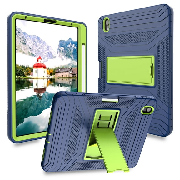 iPad Air 4 Case 2020, iPad 10.9 Case 2020 with Pencil Holder - 3-Layer High-Impact Shock Absorbent Protective Cover [Supports Pencil 2nd Gen Charging] for iPad Air 4th Generation