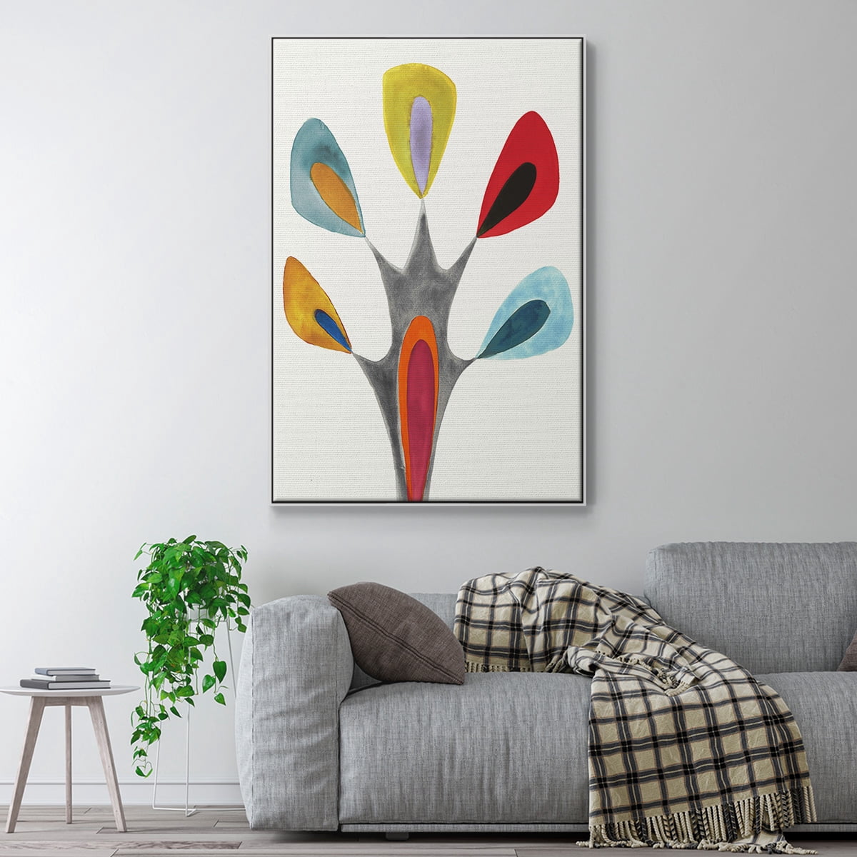 Magic Tricks II Framed Premium Gallery Wrapped Canvas - Ready to Hang - 25 x 37 - White Floating Frame