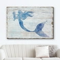 thumbnail image 2 of wall26 Canvas Print Wall Art Mermaid &amp; Baby Silhouettes on Wood Panels Fantasy &amp; Sci-Fi Ocean Illustrations Modern Art Rustic Scenic Relax/Calm Multicolor for Living Room, Bedroom, Office - 3, 2 of 7