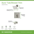 thumbnail image 3 of Symmons S3692MB15TRM Duro Hydromersion Tub And Shower Trim Package - Black, 3 of 7