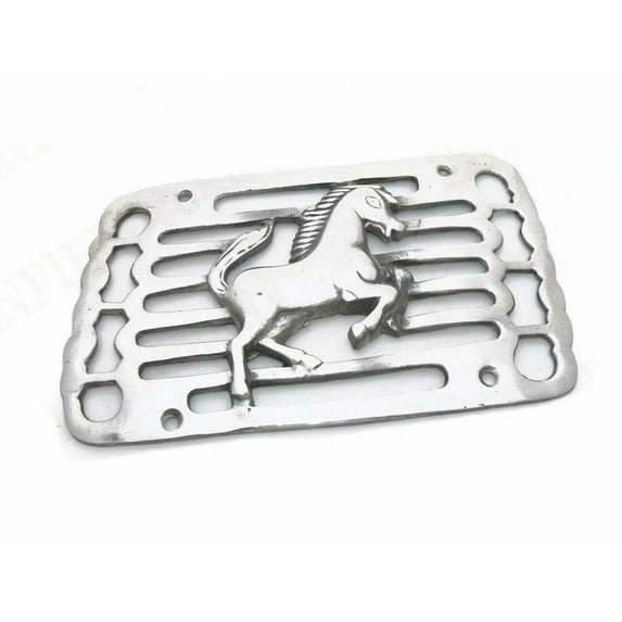 Vespa Alloy Made Side Panel Grill Running Horse Chrome Finish