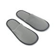 thumbnail image 2 of Unique Bargains 1Pair Disposable Slippers Foldable Closed Toe Hotel Slippers Gray, 2 of 5
