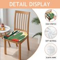 thumbnail image 2 of Cute Cactus Seat Covers for Dining Room Chairs Set Of 4,Stretch Printed Washable Chair Seat Cover with Elastic Ties and Button,Removable Waterproof Couch Cushion Covers, 2 of 6