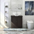 Bonnlo Pedestal Under Sink Storage Bathroom Vanity with 2 Doors