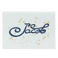 thumbnail image 1 of Jacob Cutting Board, Name with Modern Calligraphy Letter Design Popular Name, Decorative Tempered Glass Cutting and Serving Board, Large Size, Dark Blue Mustard, by Ambesonne, 1 of 1