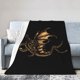 thumbnail image 2 of Manta de franela King Ghidorah, elegante edredón para una siesta, edredón de invierno para las cuatro estaciones, antimicrobiano, con control de olores, refrescante, ligero y antiestático, unisex, 80, 2 of 5