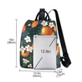 thumbnail image 3 of FORMRS Women's Travel Backpack Purse Anti-Theft Hidden Pockets Casual Shoulder Bag, Blue Floral Oranges, 3 of 7