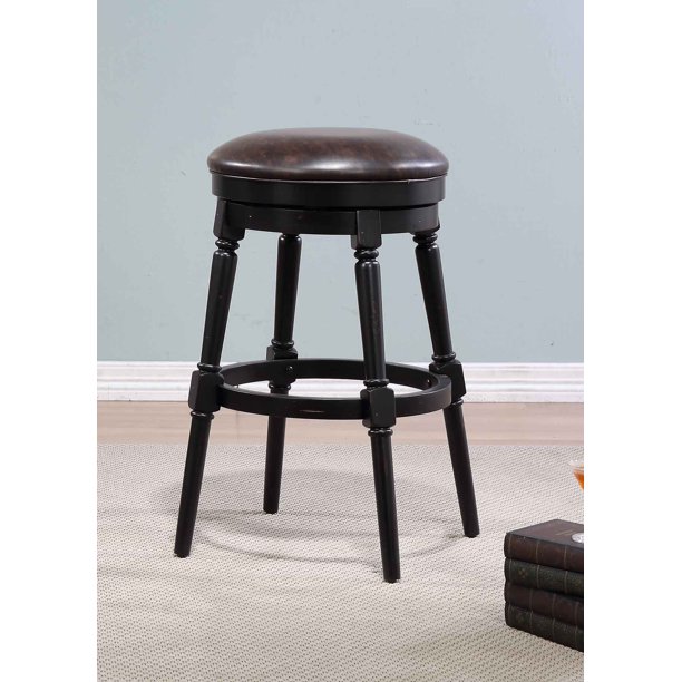 Hayden Bar Height Swivel Stool, Black