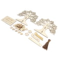 thumbnail image 2 of Wedding Wooden Trees for Crafting, Rustic Guest Registry with 50pcs Wooden Hearts, Wood Tree Frame Drop Box Guest Books Handicraft Decoration for Wedding Anniversaries, 2 of 8