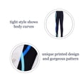 thumbnail image 6 of iEFiEL Youth Girls Skating Casual Sports Long Pants Dance Running Leggings Black&Blue 10, 6 of 7