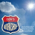 thumbnail image 5 of Don's Workshop 6 inch X 6 inch Shield Shaped Commercial Grade Plastic Sign Weather Resistant, UV Protected To last, Gift for Dads and Uncles Classic Americana Crafted in the USA, 5 of 6