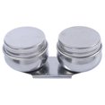 thumbnail image 1 of Stainless Steel Oil Palette Cup Large Mouth Double Dipper Palette Cup with Lid, 1 of 4