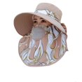 thumbnail image 2 of Sombrero protector solar de verano para niños y mujeres, sombrero para el sol, sombrero para el frío, transpirable, para exteriores, para recoger té, ciclismo, protección UV, sombrero para el sol, 2 of 6