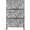 Black#36, variant on Privacy Screen Outdoor & Indoor Privacy Screen Metal Privacy Screen 76" H×48" W, Freestanding Decorative Privacy Screen for Deck Balcony Patio, Privacy Fence Panels for Outside Lawn Garden PS114 BLAC