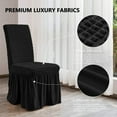 thumbnail image 5 of LKJYER Chair Covers for Dining Room Set of 1, Stretch Dining Room Chair Covers Non Slip Removable Washable Dining Chair Covers for Restaurant Hotel, 5 of 8