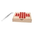 thumbnail image 3 of Juego de mesa de solitario de madera, rompecabezas de solitario de clavijas, juegos de mesa, juguete educativo Marrón claro, 3 of 9