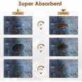 thumbnail image 5 of Coffee Mat for Countertops, Blue Abstract Modern Dish Drying Mat 2 Pcs for Kitchen Coffee Bar Accessories, Coffee Maker Espresso Machine Dish Rack Hide Stain Rubber Backed 12x19In, 5 of 6