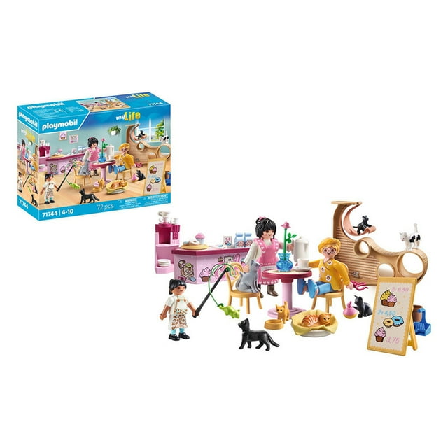 Set de Juego Playmobil Cafetería para gatos 71744