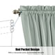 thumbnail image 4 of Cortinas de 2 paneles para puerta con bolsillo para barra, cortinas con ojales de privacidad Tomshoo  Verde, 4 of 7