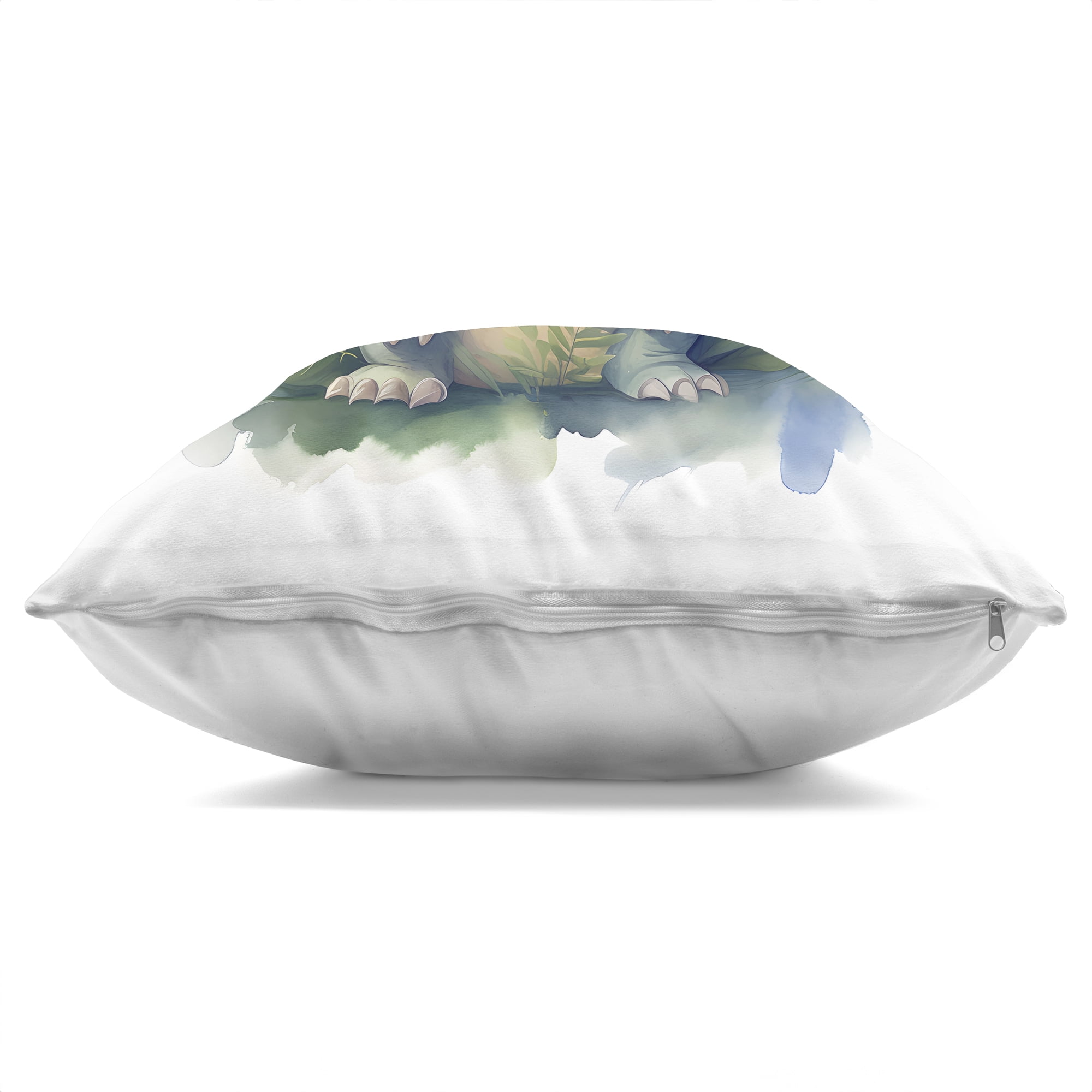 Stupell Industries Crafty Dino & Foliage Decorative Printed Throw Pillow, design by Steve Hunziker
