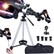DEWIN Telescope for Kids Beginners Adults, 70mm Aperture 400mm Focal Length Telescope, 3 Rotatable Eyepieces Refractor Telescope with Tripod