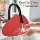 thumbnail image 5 of Uxcell 2 Pcs Manteles de Silicona,  17.7" x 14" Antideslizante Lavable Mantel Impermeable Resistente al Calor para Mesas de Comedor Encimeras de Cocina, Rojo, 5 of 7