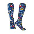 thumbnail image 4 of Fotbe Animals Rescue Team print Women's Men's Novelty Crew Socks Cotton Socks Knee High Socks for Walking,Running,Nurses,Pregnancy, 4 of 9