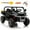 BlackA, variant on Kids 24V Ride on Toys Truck with Remote Control, 2 Seater Powered Four-Wheeler UTV Vehicle, 4x200W Outdoor Toys Car w/ Electric Dump Bed, Shovel, Bluetooth/Music, Green