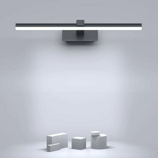 9W LED Vanity Light for Bathrooms, Modern LED Light with 180° Lighting Angle and Matt Black Finish for Energy-Efficient Spaces