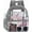 02-grey, variant on Clear Backpack Stadium Approved - Clear Mini Backpack 12x12x6 for Women Concert Work Sport Games Festival Venues Blue