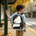thumbnail image 6 of Black and Gold Marble Pattern 17" School Backpacks for Teens,Waterproof Oxford Fabric,S-Shape Padded Straps for School,Travel,Hiking,Camping, 6 of 6