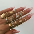 thumbnail image 2 of JUSIP Gold Knuckle Rings Set for Women, Cute Stackable Finger Midi Rings, Dainty Chunky Stacking Statement Womens ring pack, 2 of 45
