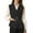 Black, variant on Aueoeo Womens Casual Cardigan Vests Open Front Sleeveless V Neck Business Jacket Solid Color Waistcoat