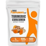 BulkSupplements Turmeric Extract Powder - 1g per Serving - 500 Grams (1.1 lbs) - 500 Servings