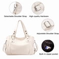 thumbnail image 5 of GAEKEAO Women’s Satchel Handbag Spacious Shoulder Purse with Detachable Strap, 5 of 5