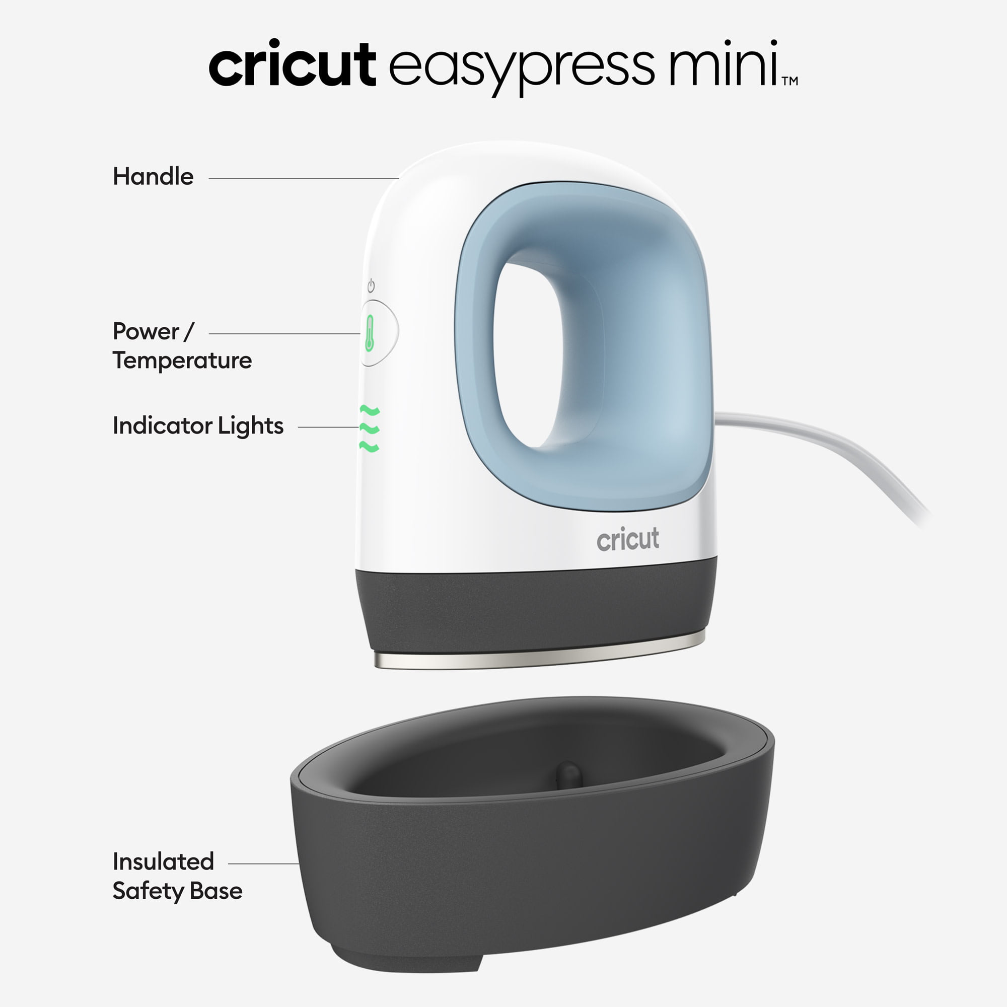 Cricut EasyPress Mini™, Zen Blue - 1