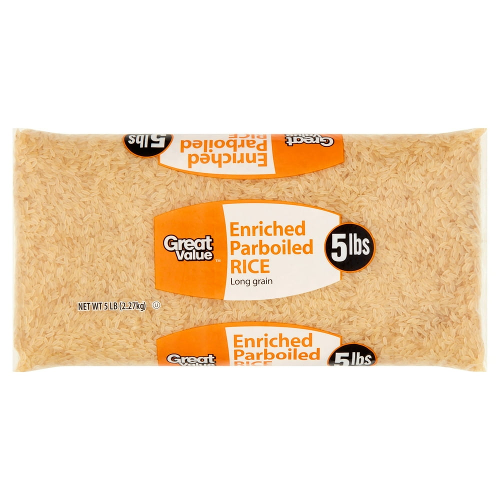 Great Value Enriched Parboiled Rice, 80 Oz