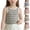 Black, variant on Girls Cropped Tanks - Crew Neck Crop Tank Tops for Girls Casual Striped Print Lightweight Sleeveless Crop Tops Black 9-10 Years