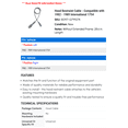 thumbnail image 2 of Hood Restraint Cable - Compatible with 1982 - 1989 International 1754 1983 1984 1985 1986 1987 1988, 2 of 2