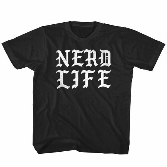 Nerd Society Nerd Life Kids T Shirt - XL (18-20 years), Black