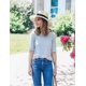 thumbnail image 2 of Women Wide Brim Straw Hat Panama Brim Hat Sun Caps Breathable Foldable Roll Up Beach Cap UV Protection Sun Hat for Travel Beach Outdoor Fishing, 2 of 4