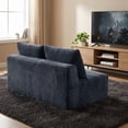 thumbnail image 6 of Leumius 57.5" Small Loveseat Sofa Couches for Small Spaces,Memory Foam Corduroy Cloud Couch,Compressed Boneless 2 Seater Couch for Living Room,Apartment,Gray, 6 of 8