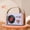 Purple, variant on Portable Bluetooth Speaker, ZzCityTK Retro 360° Panoramic Sound Stereo, Leather Handle AUX Micro SD FM Radio 12-Hour Playtime Home Outdoor Audio, Pink