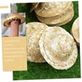 thumbnail image 3 of Mini sombrero de paja tejido, adorno para sombrero, Mini cubiertas para botellas de vino, modelo de sombrero, Mini adorno para casa, sombreros de muñeca en miniatura, 24 Uds., 3 of 5