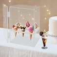 thumbnail image 3 of Miumaeov Ice Cream Cone Holder Clear Acrylic Display Cabinet 9 Holes Ice Cream Cone Holder, 3 of 11