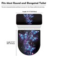 thumbnail image 6 of HELLHERO Adds Holiday Charm Polyester Toilet Lid Cover, Elastic Bottom, Stretch U-Shaped Soft, Machine Washable, Butterfly, 6 of 6