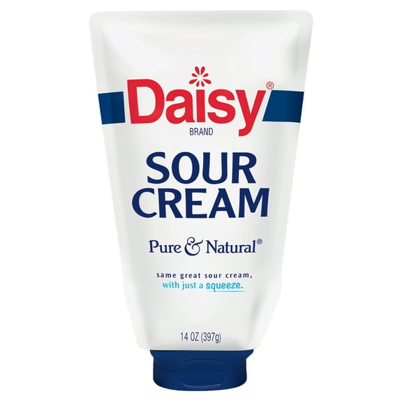 Daisy Pure and Natural Squeeze Sour Cream, 14 oz Pouch (Refrigerated)