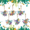 thumbnail image 3 of Llaveros Con Pintura Diamantes 6 Uds. Forma Especial Dinosaurios Libélula Doble Cara, 3 of 9